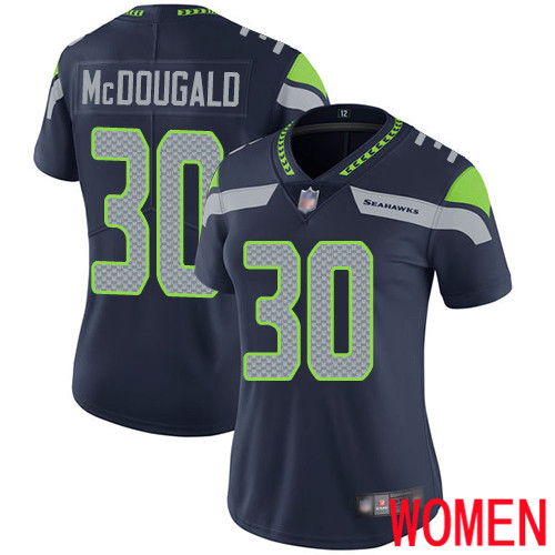 Seattle Seahawks Limited Navy Blue Women Bradley McDougald Home Jersey NFL Football #30 Vapor Untouchable->youth nfl jersey->Youth Jersey